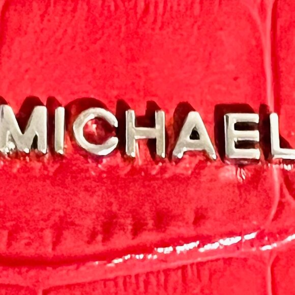 MICHAEL KORS Red Embossed Tote - Picture 11 of 11